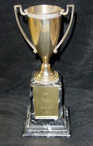 1st Place trophy January 25 - 1958 - The Fireballs - George Tomsco Music Charts Magazine Celebrity Interview